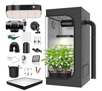 TOPRON Grow Box 80x80x180cm Growbox, lampada da coltivazione a LED dimmerabile a spettro completo da 200 W, kit completo per tenda da coltivazione Set completo per tenda da coltivazione idroponica