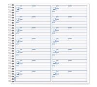 TOPS 44165 Registro della posta vocale 8 1/2 X 8-1/4 1 Registro da 400 messaggi