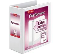 tops Cardinal Xtravalue Clearvue Locking D-Ring Binder, bianco 4-Inch White