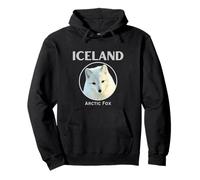 Tops, Magliette e Accessori della Natura Islandese Arctic Fox Islanda Felpa con Cappuccio