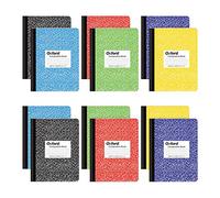 Tops Oxford 63794 - Quaderni per composizione, carta a righe larghe, 24 x 19 cm, copertine in marmo assortite, 100 fogli, 12 per confezione, i colori possono variare