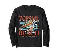 Topsail Beach, Carolina del Nord, amante delle tartarughe marine, Topsail Island Maglia a Manica