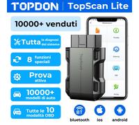 Topscan Lite OBD2 Bluetooth 5.0 Scanner Aggiornamento Online Fai da Te Auto
