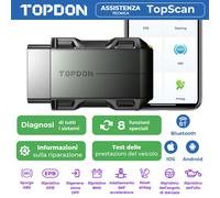 Topscan Lite Scanner OBD2 Auto Bluetooth Bidirezionale EPB DPF ABS Reset OBD