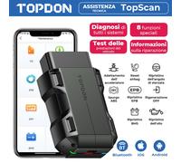 Topscan Lite Scanner OBD2 Bluetooth 5.0 Diagnostica Auto Bidirezionale Wireless