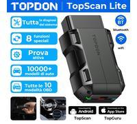 Topscan Lite Scanner OBD2 Wireless 8+ Funzioni Reset Controllo Bidirezionale