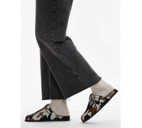 Topshop - Annie - Zoccoli in pelle effetto cavallino con motivo pezzato e fibbie-Multicolore 36