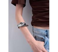 Topshop - Bianca - Bracciale spesso intrecciato color argento One Size