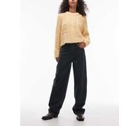 Topshop - Jeans skater a cavallo basso blu mezzanotte W24 L32