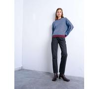 Topshop - Runway - Jeans dritti a vita medio alta nero slavato W28