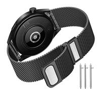 TOPsic Cinturino Compatibile con Huawei GT 3 46mm, 22mm Acciaio Inossidabile Doppio Magnete per GT2 Pro/GT2 46mm/GT2e/Galaxy Watch 3 45mm/46mm