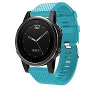 TOPsic Cinturino Morbido di Ricambio in Silicone per Fenix 5S/6S/7S, Compatibile con Plus/PRO/Solar/Sapphire Solar