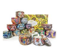 Topsics Candele Profumate, 16 Pezzi Candele Regalo Set per Donna, 16 x 2.8OZ Soia Naturale Candele Set, Regalo Candele per Natale,Valentino, Festa della Mamma