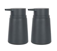Topsky dispenser di sapone con pompa plastica, 311,8 gram liquido per le mani, antiruggine, cucina e bagno, ideale lozioni, olio essenziale, saponi liquidi, 2 pezzi (grigio)