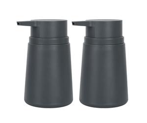 Topsky dispenser di sapone con pompa plastica, 311,8 gram liquido per le mani, antiruggine, cucina e bagno, ideale lozioni, olio essenziale, saponi liquidi, 2 pezzi (grigio)