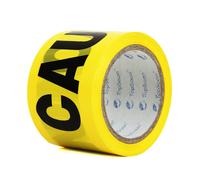 TopSoon Non-Adhesive Yellow Caution Tape 3-Inch by 300-Feet Roll Highl