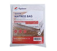 Topsoon Queen Size Borsa per materassi per uso professionale con doppie strisce adesive 92,5 "x11" x62,2 "Spessore 75 micron per l'immagazzinamento e lo spostamento del materasso