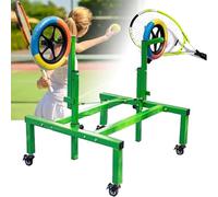 Topspin - Attrezzo da tennis regolabile in altezza, doppia ruota, per interni ed esterni