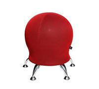 Topstar 71450BB2 Sitness 5 Sgabello con Palla Fitness, Fitness, Rivestimento in Tessuto rosso