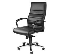Topstar 8779A80 TD Lux 10 Poltrona Presidenziale, Nera, nero, pelle, poggiabraccia