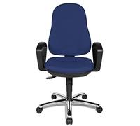 Topstar 8929 G26 Synchro Steel II sedia girevole ufficio con braccioli blu (Import Germania)