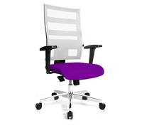 TOPSTAR 959T, Sedia giravole da ufficio X-Pander con braccioli regolabili in altezza, Lilla/Bianco (lila/weiss)