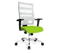 Topstar 959TT353 X-Pander Sedia Girevole di Design con Schienale in Rete, Verde Mela - Bianca