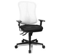 Topstar HE20PBC03 Head Point Sy Sedia Girevole con Schienale in Rete, Nera-Bianca
