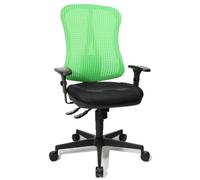 Topstar HE20PBC05 Head Point Sy Sedia Girevole con Schienale in Rete, Nera-Verde
