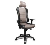 Topstar HE30PS103X Head Point Rs Sedia Girevole con Poggiatesta, Grigia-Nera