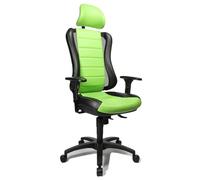 Topstar HE30PS105X Head Point Rs Sedia Girevole con Poggiatesta, Verde-Nera