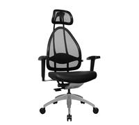 Topstar J170TS10 Open Art 10 Sedia Girevole per Ufficio, Ecopelle / Microfiber Nero
