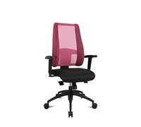TOPSTAR LT20BTW501 Lady Sitness Deluxe - Sedia da ufficio con braccioli regolabili in altezza, colore: Nero/Nero/Rosa