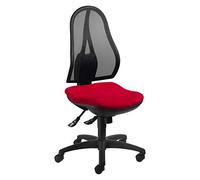 Topstar OP200G21 Open Point SY Sedia Girevole per Ufficio, Rivestimento in Tessuto Rosso