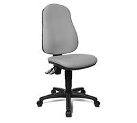 Topstar Point 60 Sedia Girevole per Ufficio, Rivestimento in Tessuto Light Gray