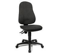 Topstar Point 60 Sedia Girevole per Ufficio, Rivestimento in Tessuto Nero