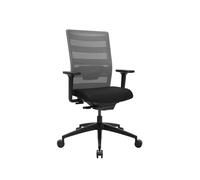 TOPSTAR | Sedia da ufficio AirWork | con braccioli | meccanismo sincronizzato | nero | grigio