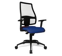Topstar - Sedia da Ufficio con braccioli ad Altezza Regolabile, Blu (Blau)