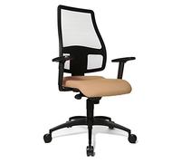 Topstar - Sedia da Ufficio con braccioli ad Altezza Regolabile, Marrone (Braun)