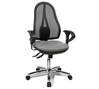 Topstar Sedia Giravole da Ufficio, Grigio, Metallo, Girevole