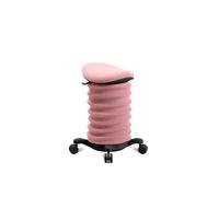 TOPSTAR Sitness 4D con ruote, certificato AGR, sgabello dinamico, colore nero, rosa, ergonomico, altezza regolabile, rinforza la schiena, allevia i dischi intervertebrali
