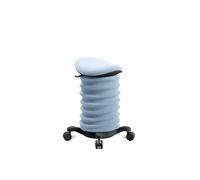 TOPSTAR Sitness 4D con ruote, certificato AGR, sgabello dinamico, nero, blu, ergonomico, regolabile in altezza, rafforza la schiena, allevia i dischi intervertebrali