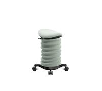 TOPSTAR Sitness 4D con ruote, certificato AGR, sgabello dinamico, nero, verde, ergonomico, regolabile in altezza, rafforza la schiena, allevia i dischi intervertebrali