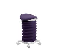 TOPSTAR Sitness 4D con ruote, certificato AGR, sgabello dinamico papiro, colore viola scuro, ergonomico, regolabile in altezza, rafforza la schiena, allevia i dischi intervertebrali