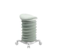TOPSTAR Sitness 4D con ruote, certificato AGR, sgabello dinamico papiro, verde, ergonomico, regolabile in altezza, rinforza la schiena, allevia i dischi intervertebrali