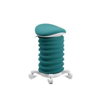 TOPSTAR Sitness 4D con ruote, certificato AGR, sgabello dinamico Papyrus - verde petrolio, sgabello da ufficio ergonomico - regolabile in altezza - rafforza la schiena - allevia i dischi