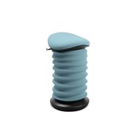 TOPSTAR Sitness 4D - Sgabello dinamico, certificato AGR, colore nero, blu, ergonomico, regolabile in altezza, rinforza la schiena, allevia i dischi intervertebrali