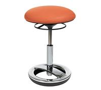 Topstar Sitness Bob Sgabello, Piede Anello in Alluminio, Rivestimento in Tessuto Arancia