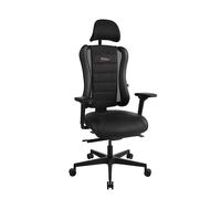 TOPSTAR Sitness RS Pro 2020 - Sedia da ufficio ergonomica, con seduta mobile, colore: Nero/Rosso