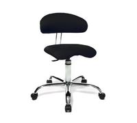 Topstar ST290W50 Sitness 40 Sgabello, Dotato di Ruote, Nero